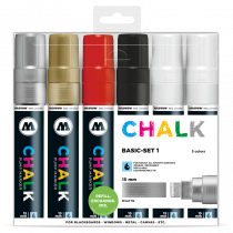 Chalk Marker 15mm 6x - Basic-Set 1 Clearbox